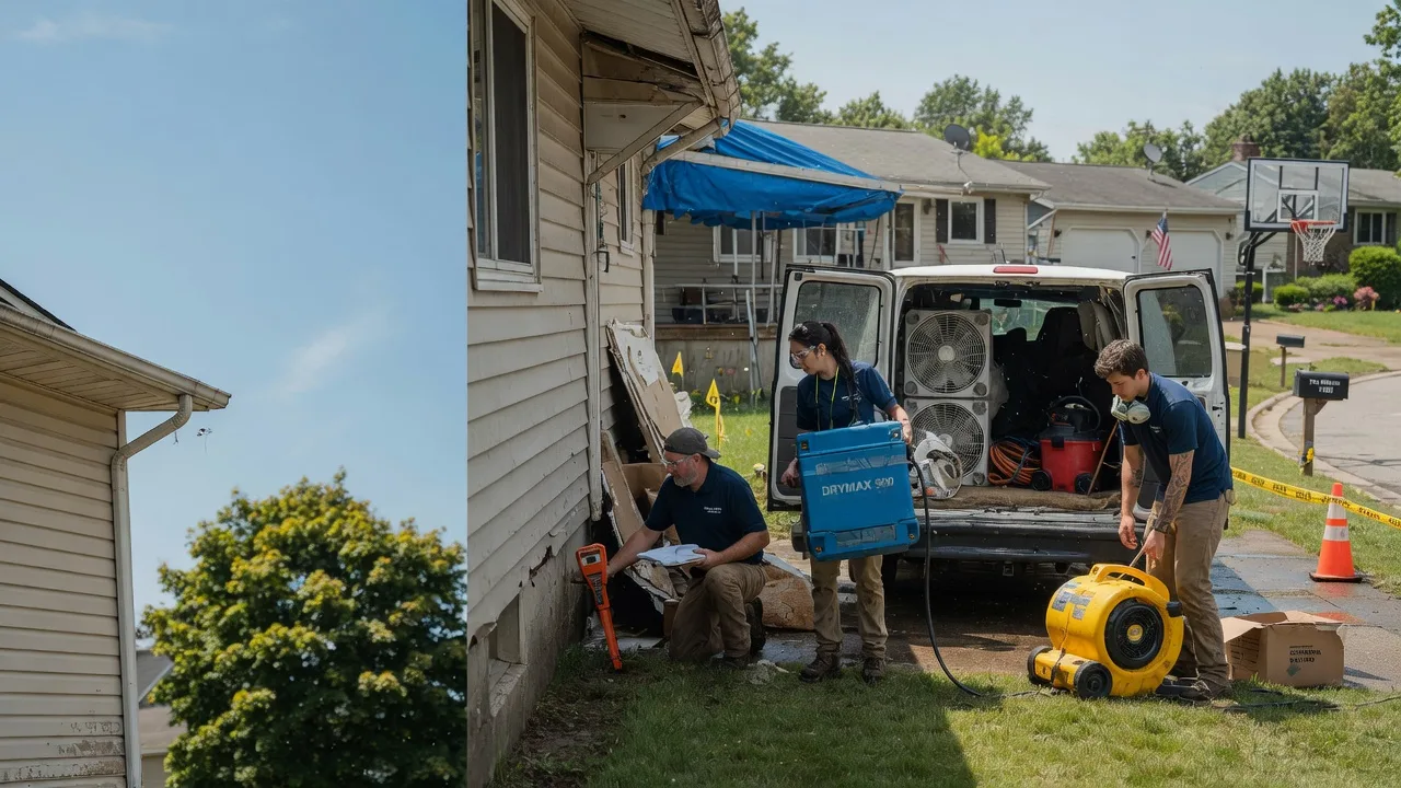 Ceiling Leak Cleanup in Ludlow, PA near me